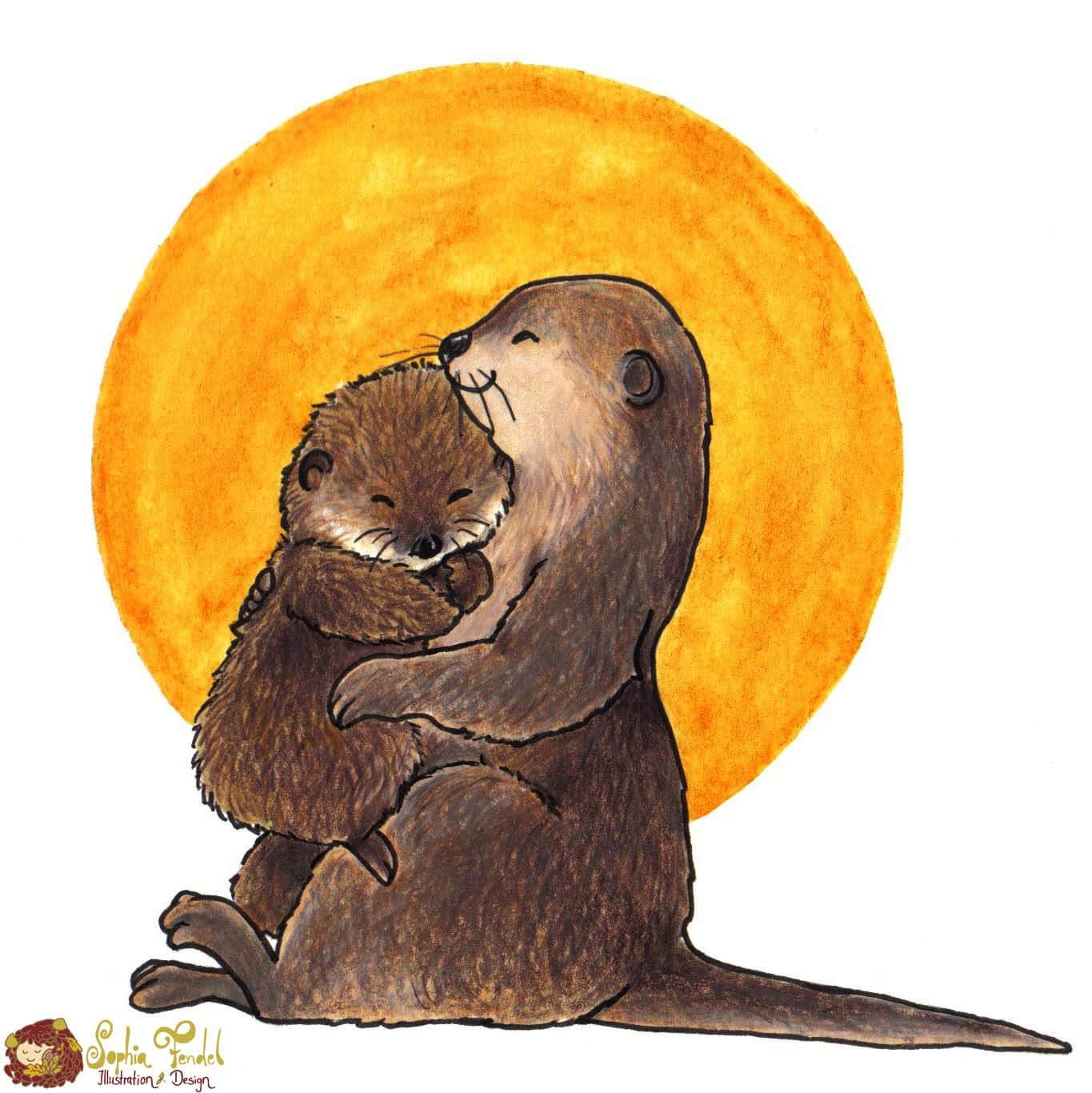 Sophia-Fendel-Otter-Kinderbuchillustration